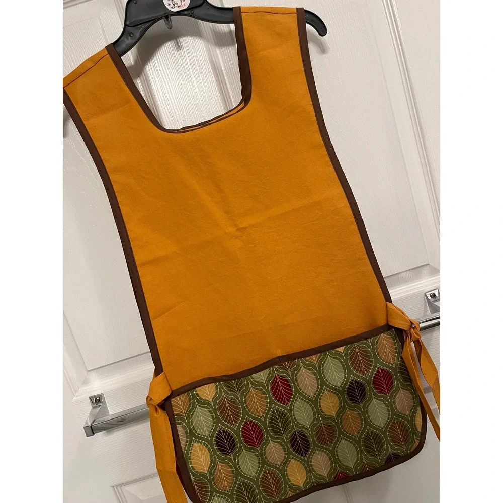 Handmade Fall Leaf Apron: Adult Size XS-XL Pumpkin Spice Apron